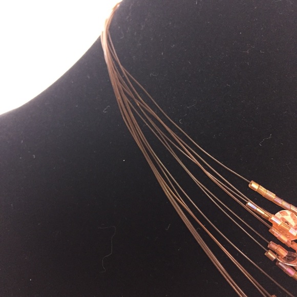 Multi Strand Sequins and Beads Brown - Picture 3 of 5